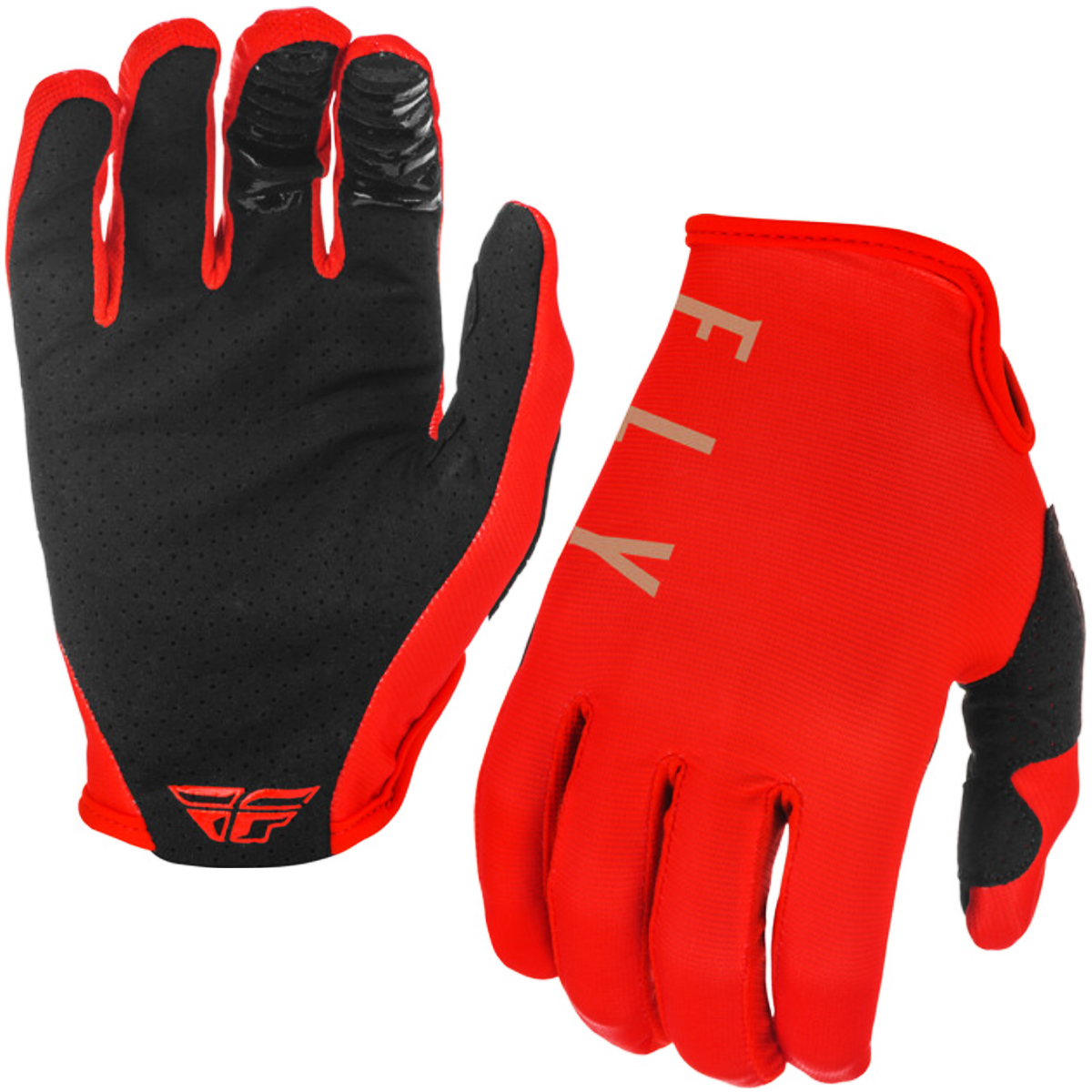 Fly Racing Bike MTB Adult Mountain Bike Gloves Lite Red/Grey 