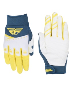 Fly Racing | F-16 Gloves Men's | Size XXX Large in Yellow/White/Navy