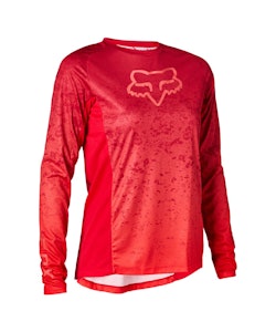 Fox Apparel | W Defend Long Sleeve Lunar Jersey Women's | Size Small In Berry Punch | Polyester
