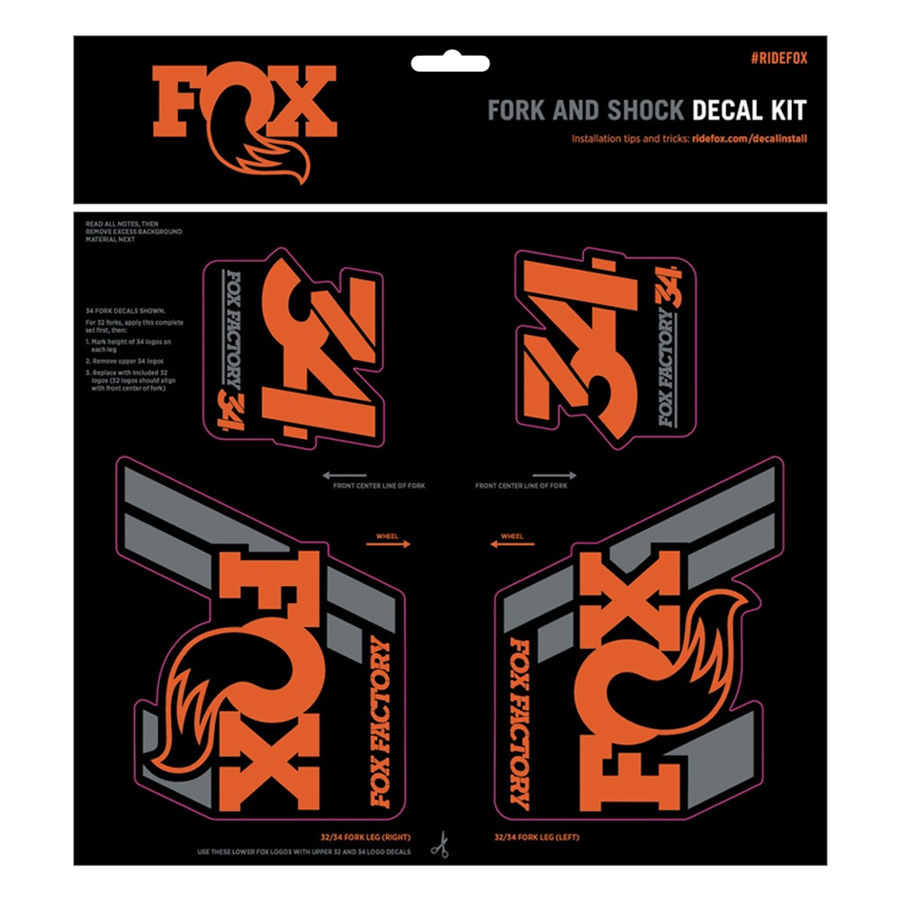 Fox Heritage Fork and Shock Decal Kit