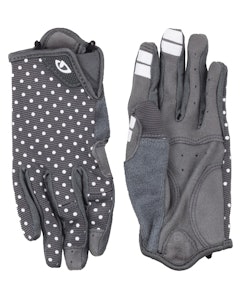 Giro | La Dnd Women's Mountain Bike Gloves | Size Medium in Dark Shadow/White Dots
