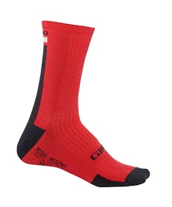 Giro | HRc+ Merino Wool Socks Men's | Size Small in Red/Black/Grey