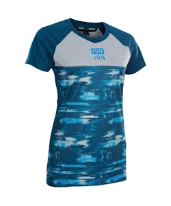 Ion | Scrub Amp DistortIon | Women's SS Jersey | Size Large in Ocean Blue