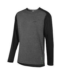 Ixs | Flow X Long Sleeve Jersey Men's | Size Eu 3Xl / Us Xxl In Graphite Solid Black | Polyester/elastane