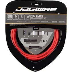 Jagwire | 1X Elite Sealed Shift Cable Kit | Red | Sram/shimano, Polished Ultra-Slick Cable