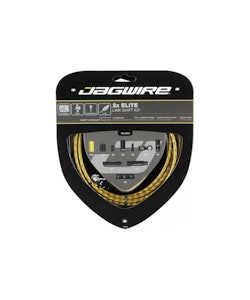 Jagwire | 2x Elite Link Shift Cable Kit | Gold | SRAM/Shimano, Polished Ultra-Slick Cables