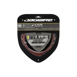 Jagwire | 2X Elite Link Shift Cable Kit | Red | Sram/shimano, Polished Ultra-Slick Cables