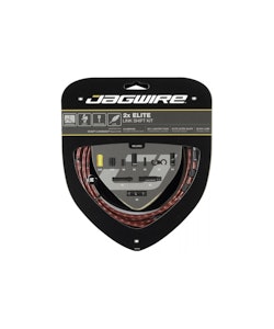 Jagwire | 2X Elite Link Shift Cable Kit | Red | Sram/shimano, Polished Ultra-Slick Cables