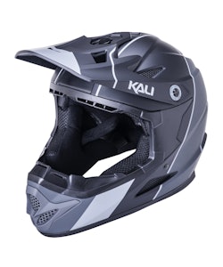 Kali | Zoka Helmet | Size Youth Medium In Stripe Matte Black/gray