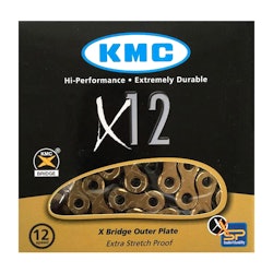 Kmc | X12 Ti Nitride 12 Speed Chain Gold/black, 12 Speed, Ti Nitride