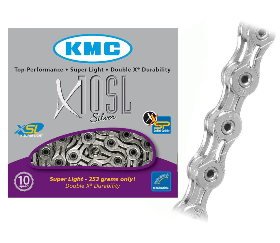 kmc x10sl 10 speed super light chain