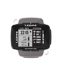 Lezyne | Super Pro GPS Heart Rate, Pro Speed/Cad Loaded HEART RATE, PRO SPEED/CAD LOADED