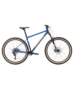 Marin Bikes | Pine Mountain 1 Bike 2022 | Gloss Navy Blue/Yellow/Orange | Medium
