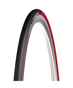 Michelin | Lithion 2 700c Tire | Black/Red | 700x25c