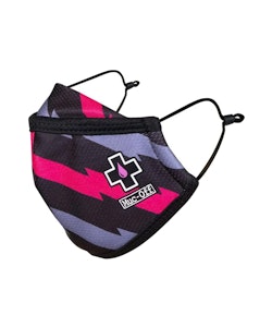 Muc-Off | Reusable Kid Face Mask In Black/bolt | 100% Polyester