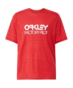 Oakley | Pipeline Trail T-Shirt Men's | Size Medium In Red Line | 100% Polyester