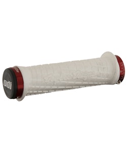 Odi | Troy Lee Designs Lock On Grips | White | W/red Clamps