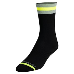 Pearl Izumi | Flash Reflective Sock Men's | Size Medium In Black/screaming Yellow