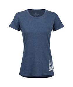 Pearl Izumi | W Go-To Graphic T-Shirt Women's | Size Extra Large in Heather Dusk Happy Pace
