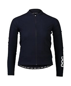 Poc | Essential Road Ls Women's Jersey | Size Large In Navy/black
