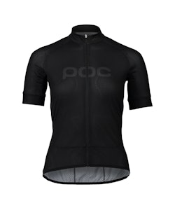 Poc | Essential Road Logo Women's Jersey | Size Extra Large In Black/black