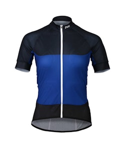 Poc | Essential Road Women's Light Jersey | Size Large In Azurite Multi Blue | 100% Polyester