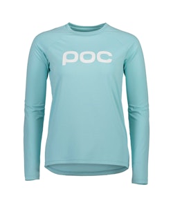 Poc | Essential Mtb Women's Jersey | Size Large In Light Kalkopyrit Blue | Polyester