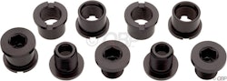 Problem Solvers | Alloy Chainring Bolts Double Ring | Black | 5 Set, 8Mm, Alloy