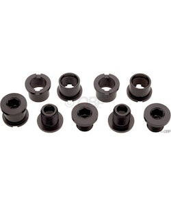Problem Solvers | Alloy Chainring Bolts Double Ring | Black | 5 Set, 8mm, Alloy