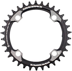 Race Face | 4 Bolt 12 Speed Shimano Chainring | Black | 34 Tooth, 104 Bcd | Aluminum