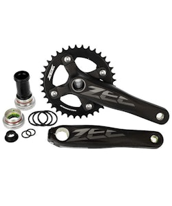 Shimano | Zee Fc-M640 68/73mm Crankset | Black | 170mm, with 36 Tooth Chainring | Aluminum
