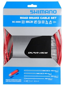 Shimano | Dura-Ace R9000 Brake Cable Set Polymer-Coated Brake Cable Set Red