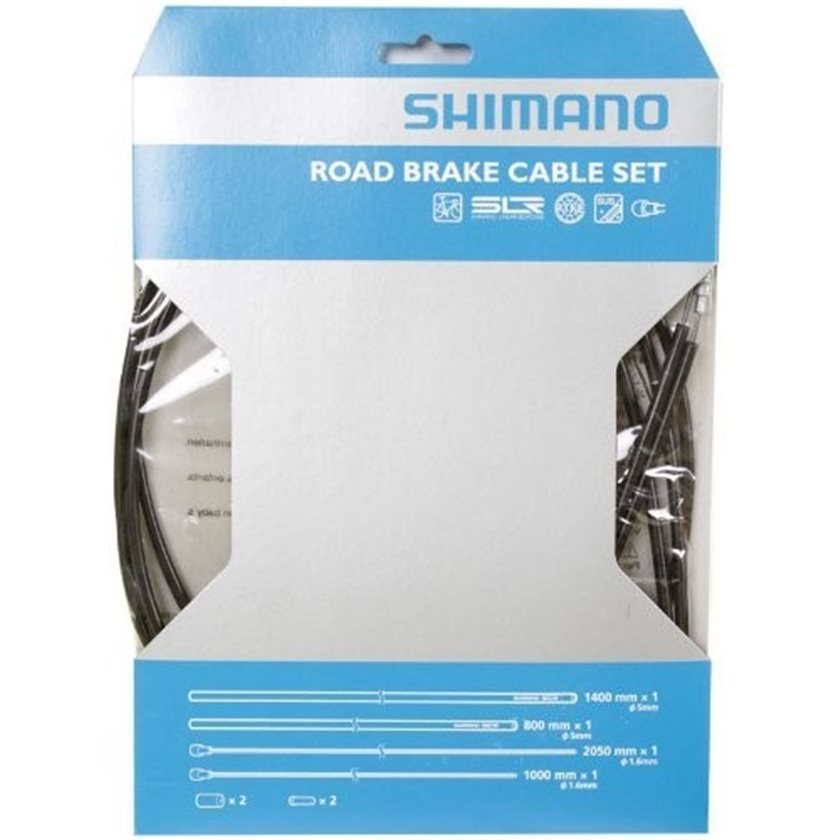 shimano road ptfe brake cable housing set