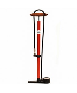 Silca | Pista Floor Pump | Red | Steel Barrel | Red | Gauge