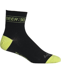 Sock Guy | Beer:30 Cycling Socks Men's | Size Large/Extra Large in Black