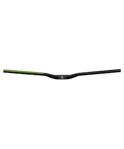 Spank | Spoon 800 handlebar | Black/Green | 20mm Rise | Aluminum