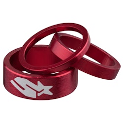Spank | Headset Spacer Kit Red | Aluminum
