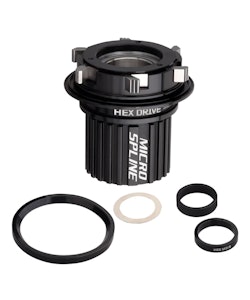 Spank | Hex Drive Micro Spline Freehub Body Freehub Body With Spacer Ring & 142/148/157 Adapte | Aluminum