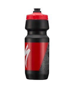 Specialized | Big Mouth 24oz Water Bottle Black/Red Topo Block