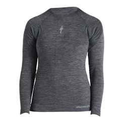 Specialized | Seamless Merino Baselayer Ls Women's | Size Large/extra Large In Grey | Polyester