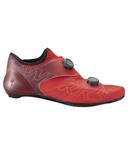 Specialized | S-Works Ares Road Shoe Men's | Size 44.5 in Flo Red/Maroon Fade