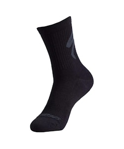 Specialized | Cotton Tall Logo Sock Men's | Size Small in Black