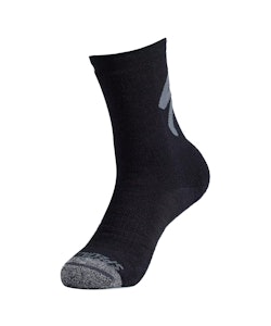 Specialized | Merino Deep Winter Tall Logo Sock Men's | Size Medium in Black