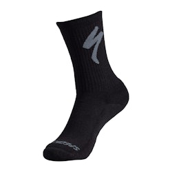 Specialized | Merino Midweight Tall Logo Sock Men's | Size Large In Black