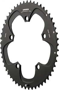 Sram | Red 22 Outer Chainrings | Black | Black | 110Bcd, 52 Tooth, 11 Sp