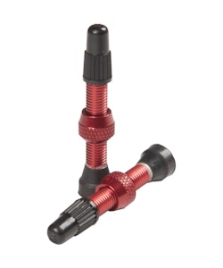 Stan's No Tubes | Alloy Tubeless Valves | Red | 44mm, Pair, Alloy