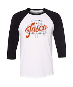 Tasco | Raceway 3/4 Sleeve Raglan T-shirt Men's | Size Extra Small in White