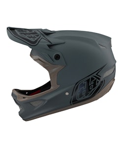 Troy Lee Designs | D3 Fiberlite Helmet Stealth Men's | Size Extra Small in Gray