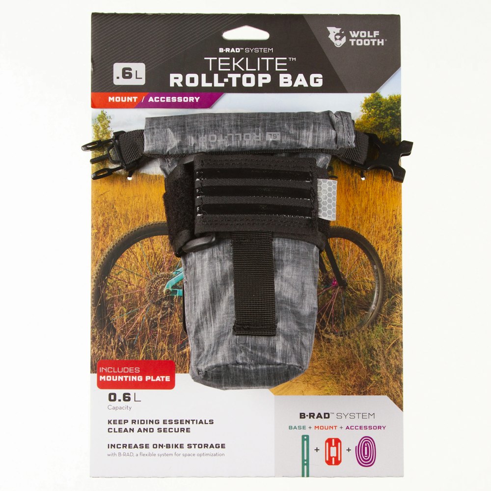 Wolf ToothB-RAD TekLite Roll-Top 0.6L Bag With Adapter Plate