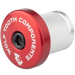 Wolf Tooth Components | Compression Plug With Integrated Spacer Stem Cap Red